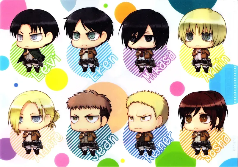 ảnh attack on titan chibi 6