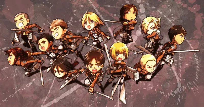 ảnh attack on titan chibi 8