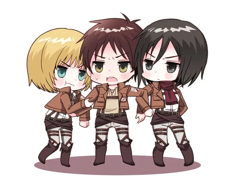 ảnh attack on titan chibi 14