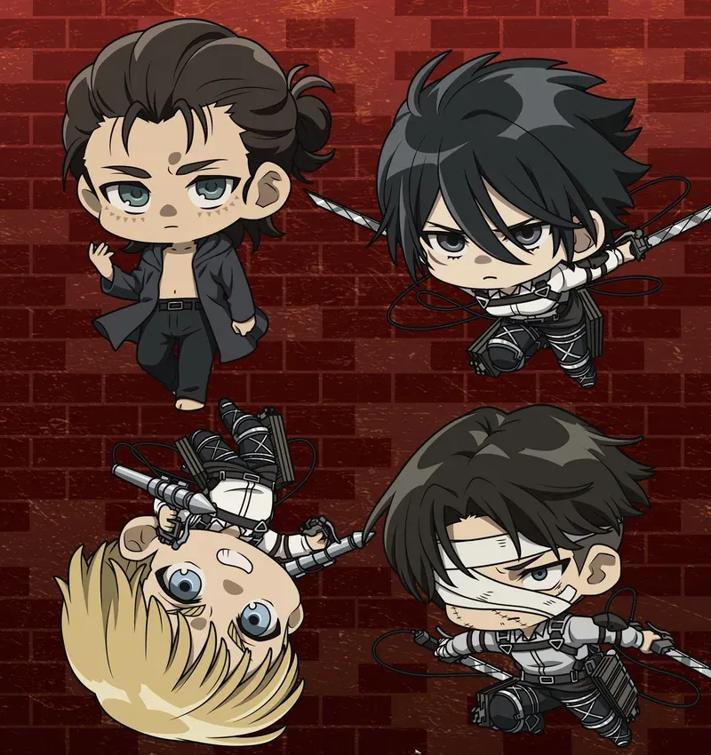 ảnh attack on titan chibi 26