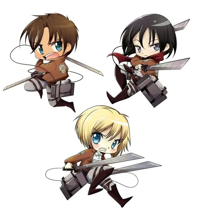 ảnh attack on titan chibi 38