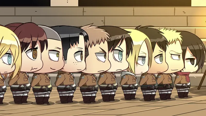 ảnh attack on titan chibi 39