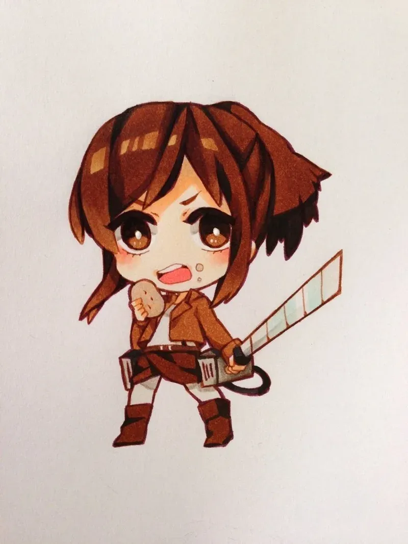 ảnh attack on titan chibi 44