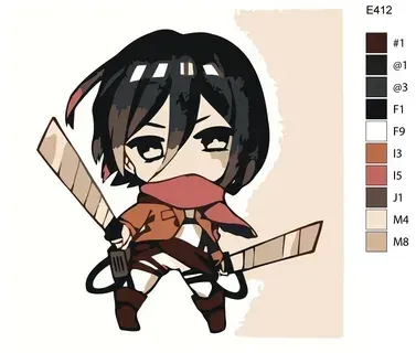 ảnh attack on titan chibi 54