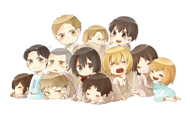 ảnh attack on titan chibi 56