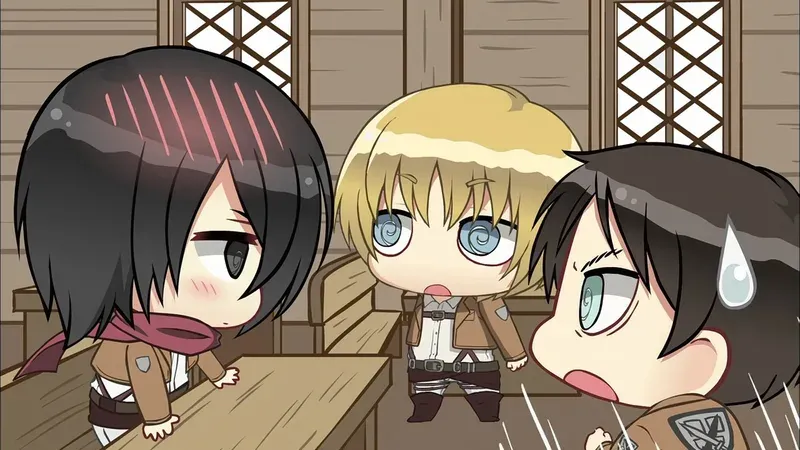 ảnh attack on titan chibi 57