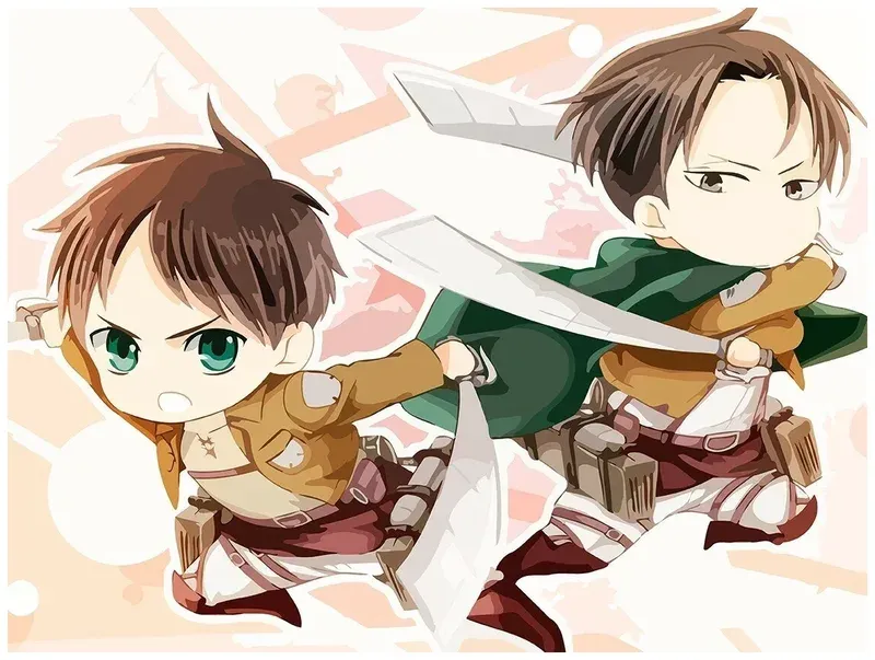 ảnh attack on titan chibi 58