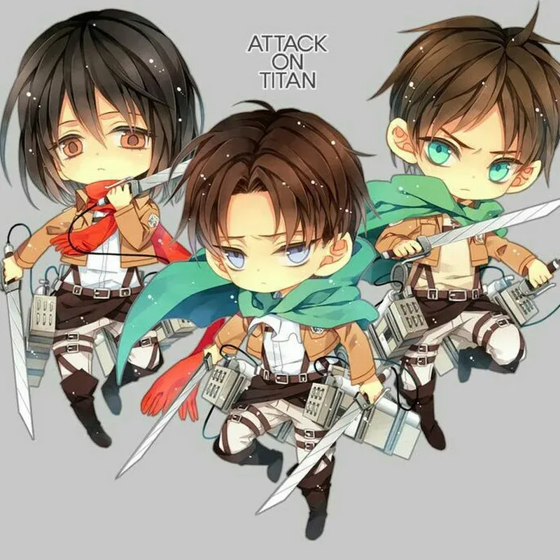 ảnh attack on titan chibi 64