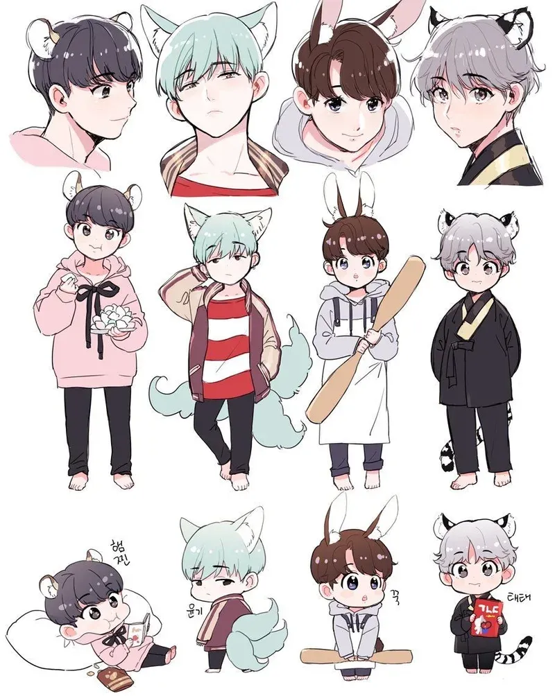 ảnh bts chibi 2