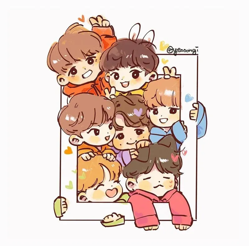 ảnh bts chibi 17