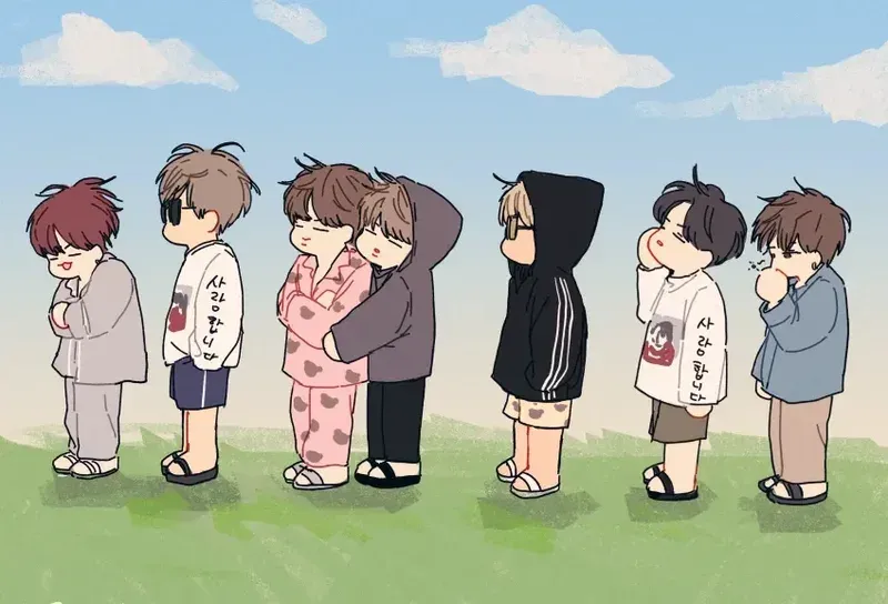 ảnh bts chibi 32