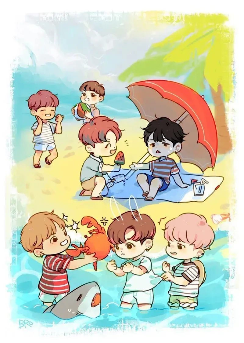 ảnh bts chibi 41