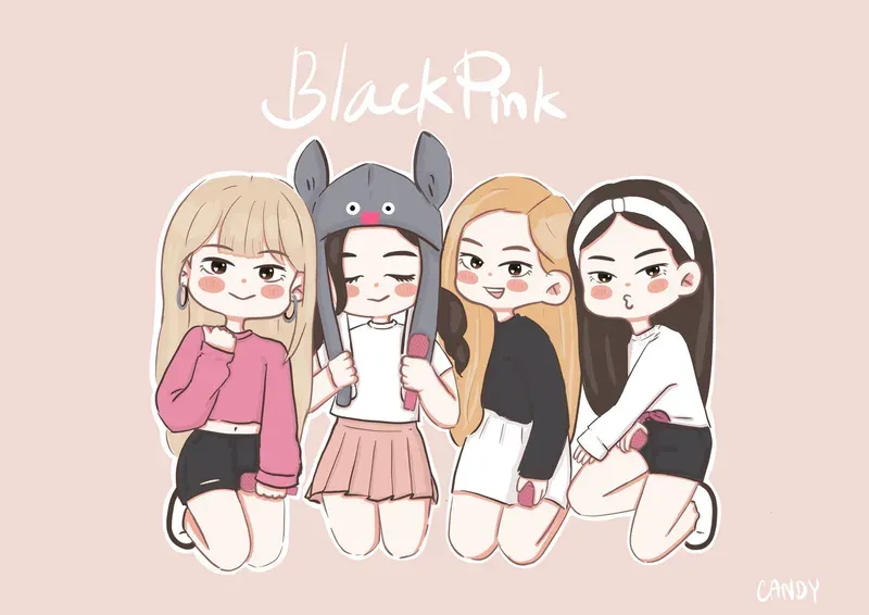 ảnh chibi blackpink 1