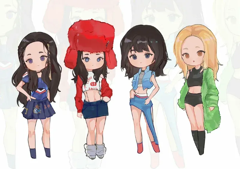 ảnh chibi blackpink 3