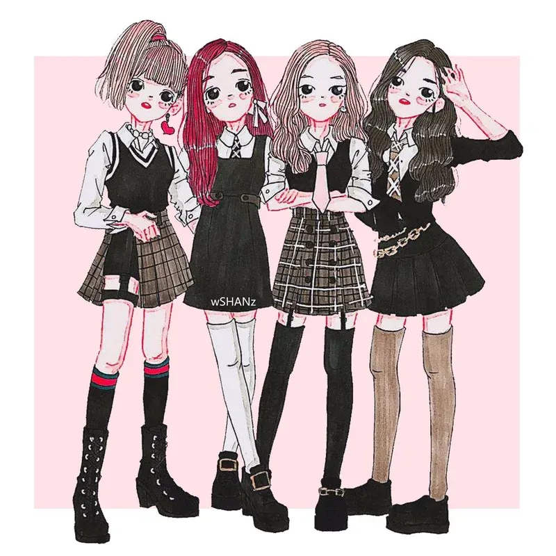 ảnh chibi blackpink 8