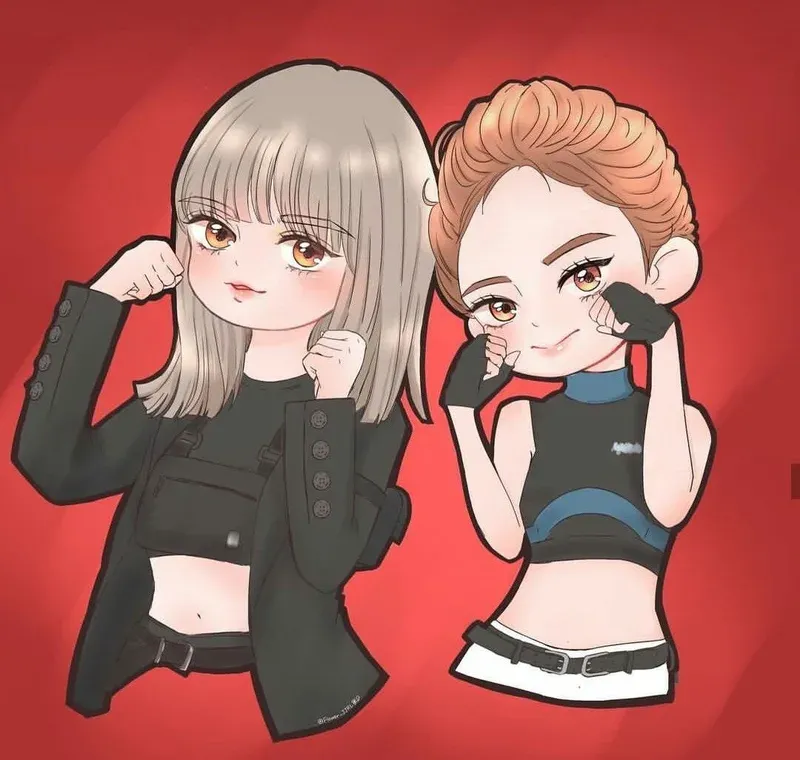 ảnh chibi blackpink 9