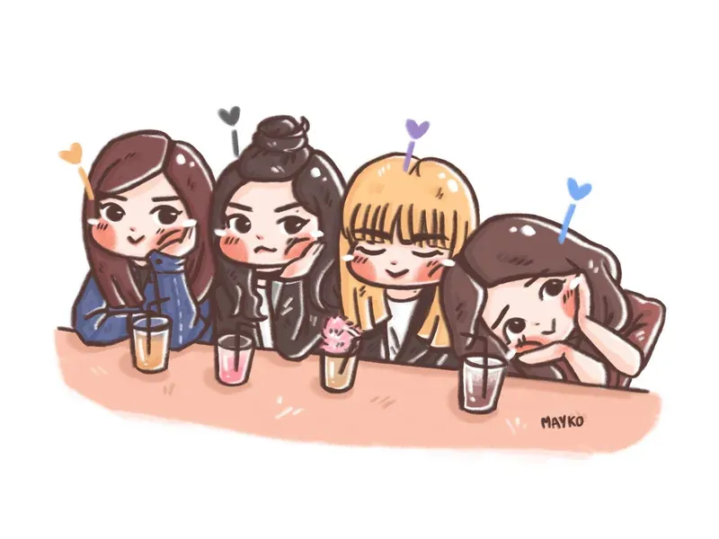 ảnh chibi blackpink 11