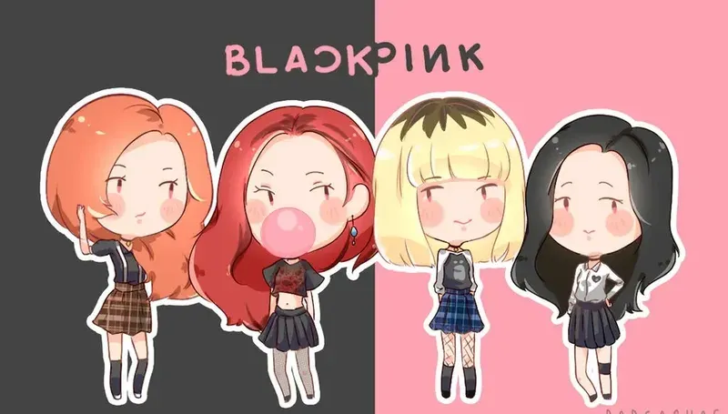 ảnh chibi blackpink 19