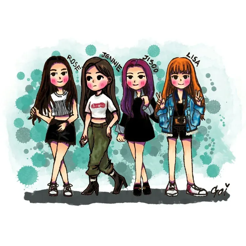 ảnh chibi blackpink 20