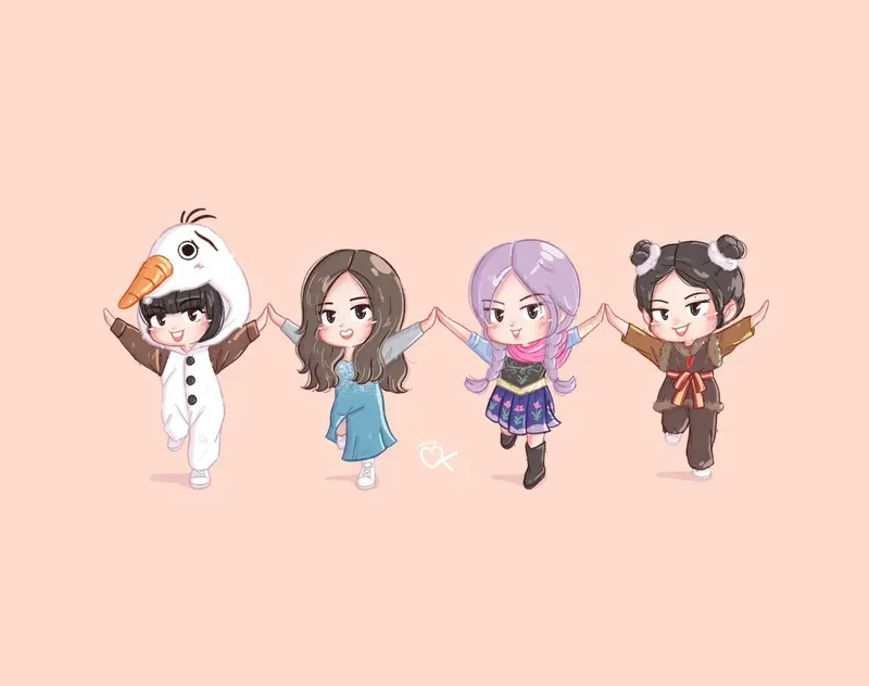 ảnh chibi blackpink 21