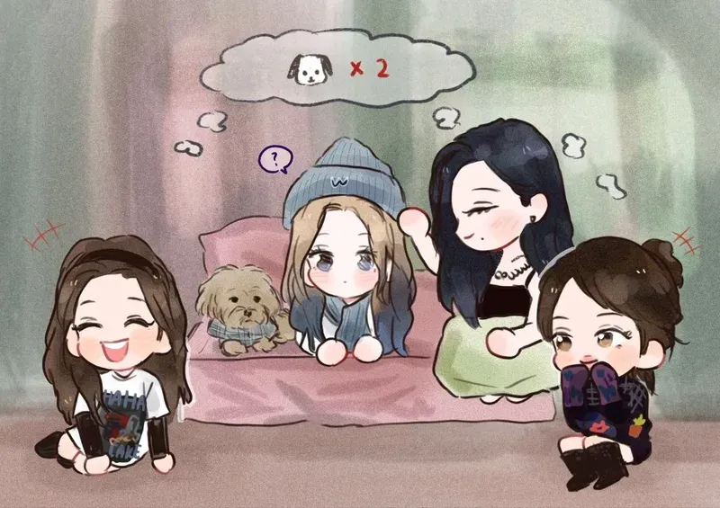 ảnh chibi blackpink 28