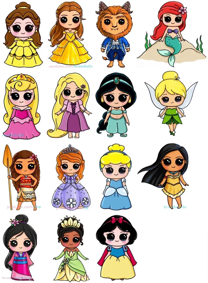 ảnh chibi công chúa disney 5