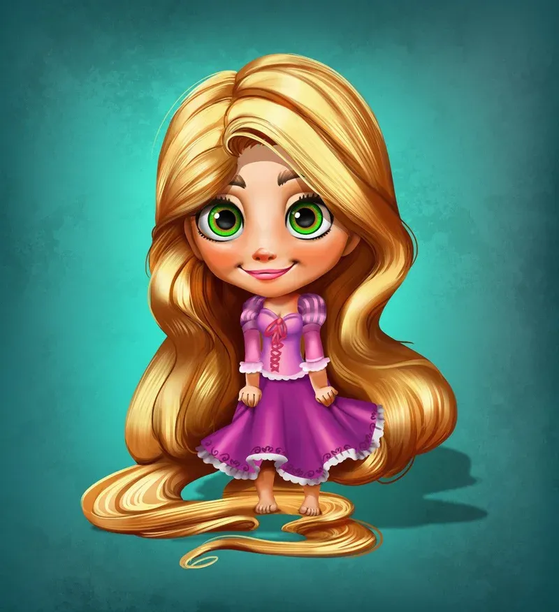 ảnh chibi công chúa disney 7