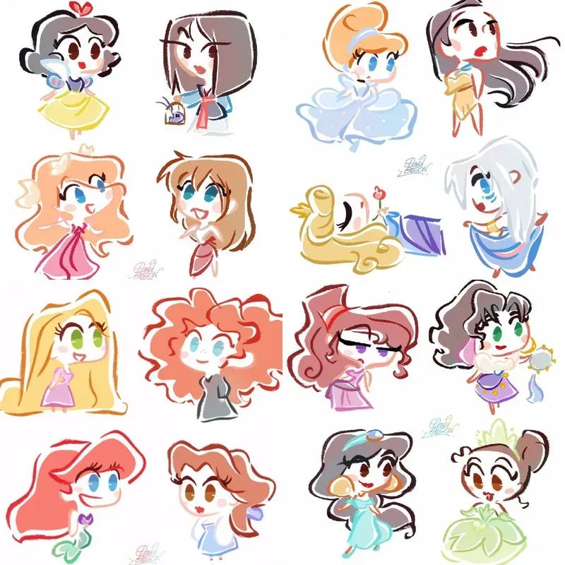 ảnh chibi công chúa disney 12