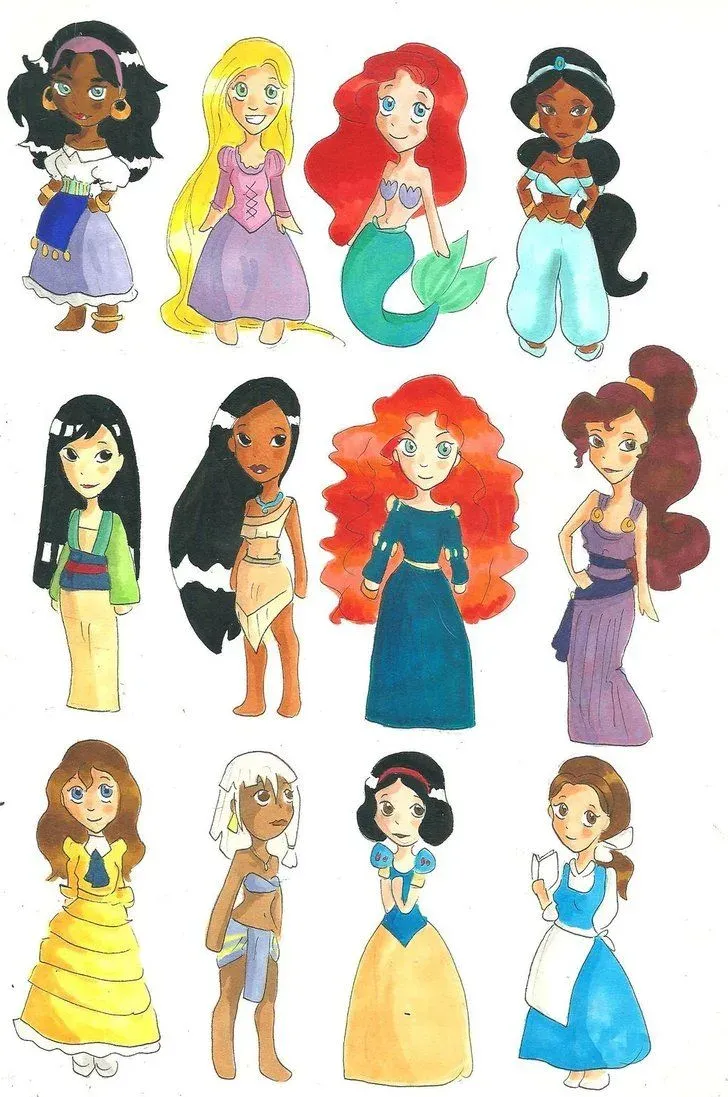 ảnh chibi công chúa disney 59