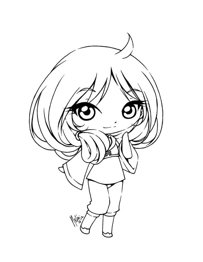 ảnh chibi không màu 41