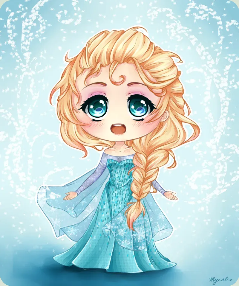 ảnh công chúa elsa chibi  6