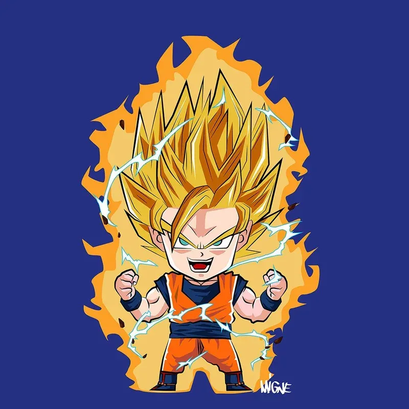 ảnh goku chibi 18