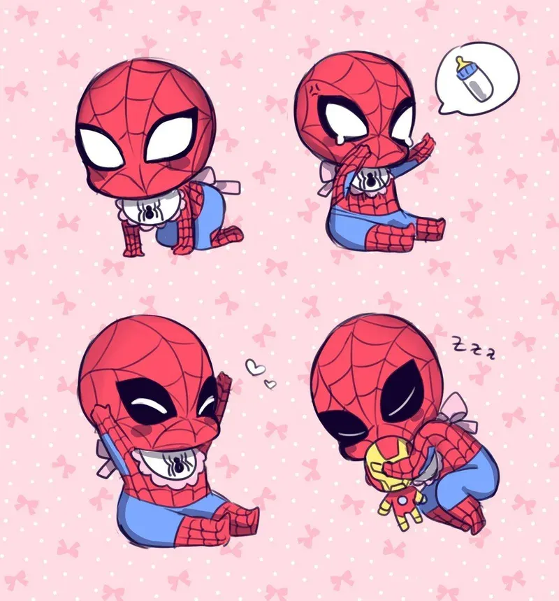 ảnh Spiderman Chibi 20