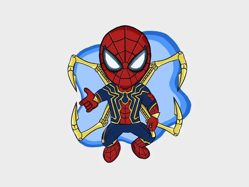 ảnh Spiderman Chibi 35