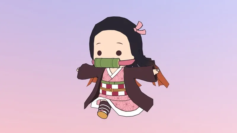 hình ảnh nezuko chibi 19