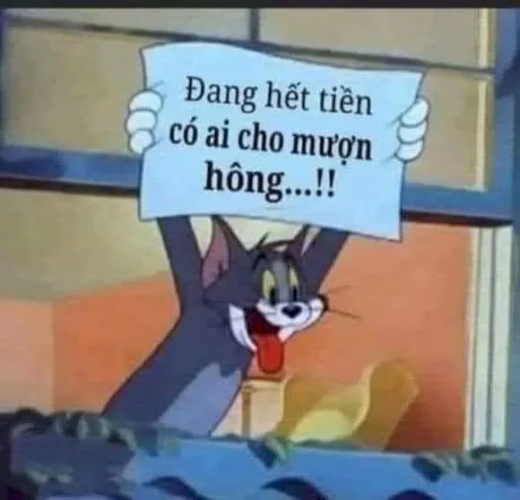 meme hết tiền 8