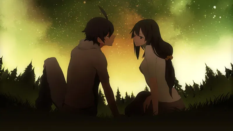 Hình nền anime tình cảm lãng mạn 3