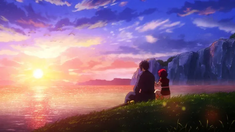 Hình nền anime tình cảm lãng mạn 8