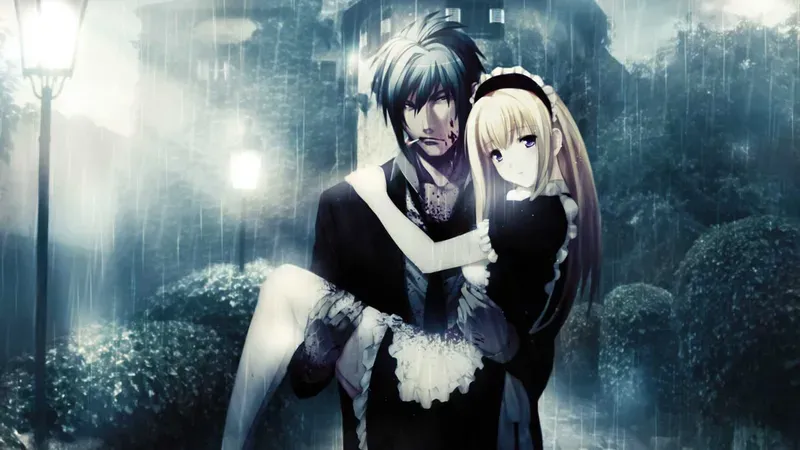 Hình nền anime tình cảm lãng mạn 17
