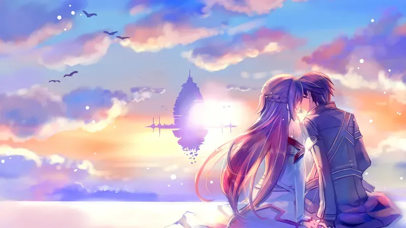 Hình nền anime tình cảm lãng mạn 18
