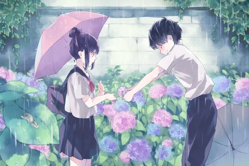 Hình nền anime tình cảm lãng mạn 19
