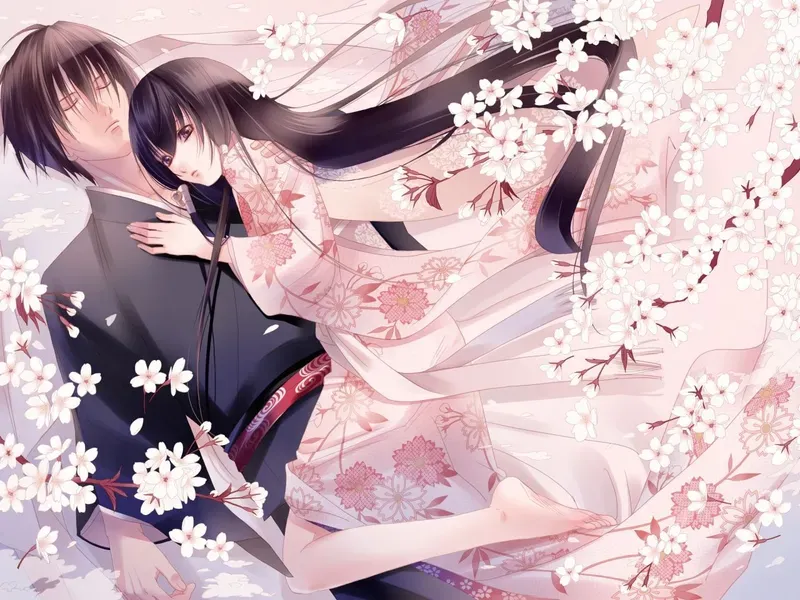 Hình nền anime tình cảm lãng mạn 23