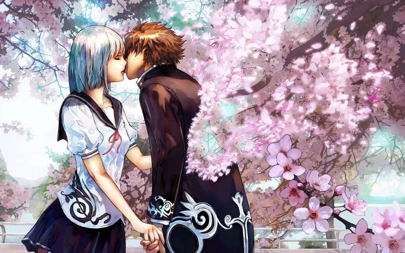 Hình nền anime tình cảm lãng mạn 27