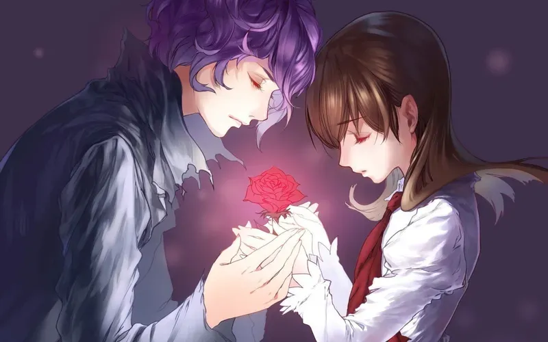 Hình nền anime tình cảm lãng mạn 28