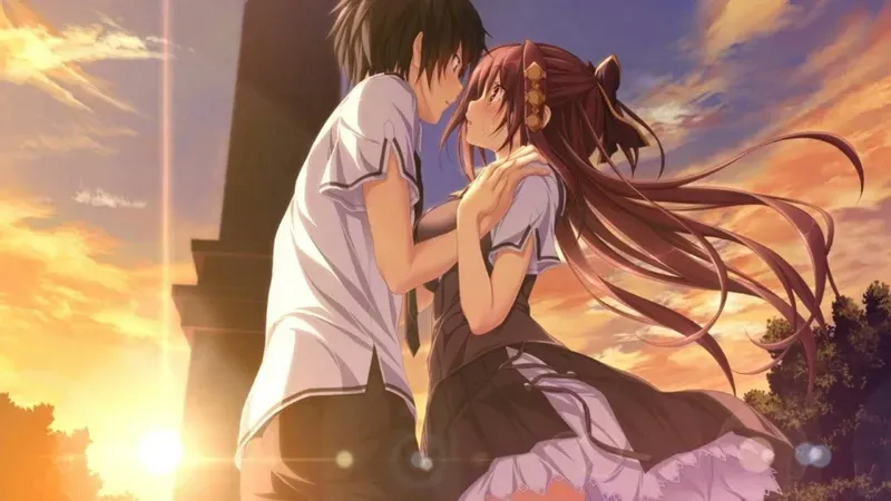 Hình nền anime tình cảm lãng mạn 31