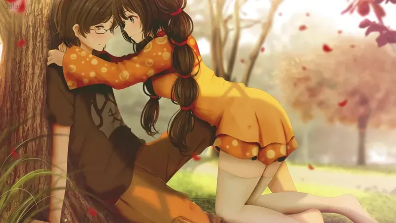 Hình nền anime tình cảm lãng mạn 37