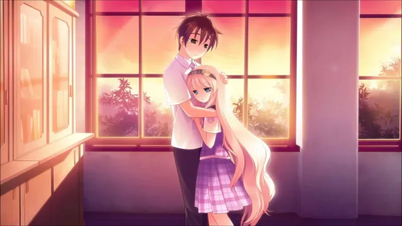 Hình nền anime tình cảm lãng mạn 39