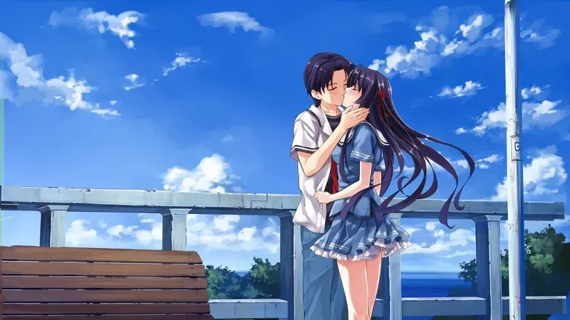 Hình nền anime tình cảm lãng mạn 40