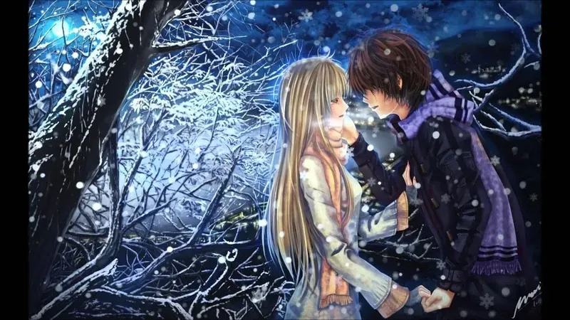 Hình nền anime tình cảm lãng mạn 43