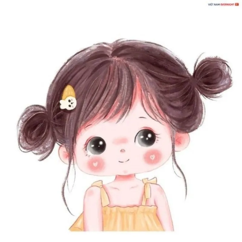 Tải ngay hình nữ cute chibi đáng yêu